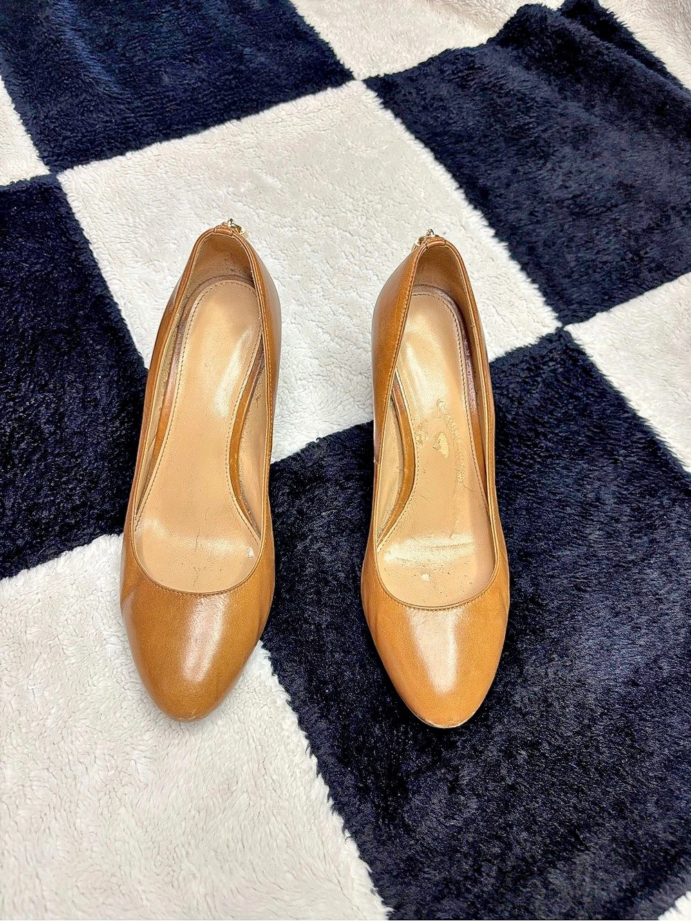 Michael Kors Hamilton Leather Pump Brown Heels